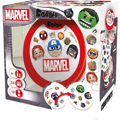Imagen de Asmodee Dobble Marvel Emoji Juego de Cartas A Partir 6 años 2 8 Jugadores 15 Minutos Tiempo