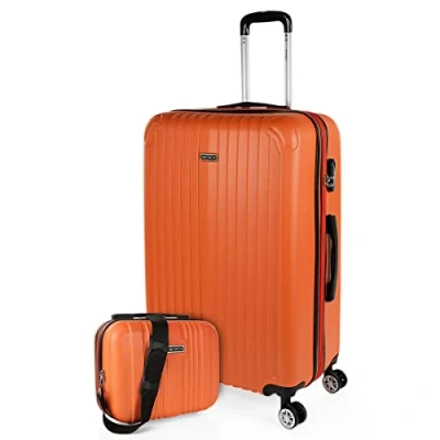 Imagen de Itaca Sevron SET Maleta de cabina, Talla: One Size, Mandarina