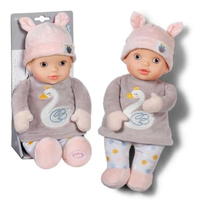 Imagen de Baby Annabell Sweetie Mauve Muñeca de Tela Suave 30cm con sonajero Integrado, para recién Nacidos, 710715 Zapf Creation