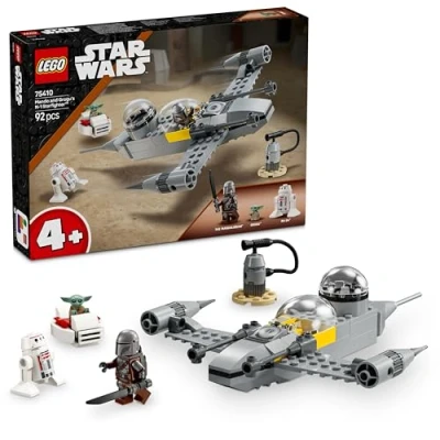 Imagen de LEGO Star Wars 75410 Caza Estelar N 1 de Mando y Grogu Maqueta Juguete con Figuras del Mandaloriano, Baby Yoda R5 D4, Set Iniciación, Regalo The Mandalorian para Niños Niñas 4 Años o Más