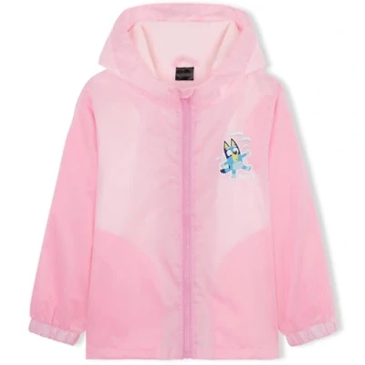 Imagen de Bluey Chubasquero para Niñas, Poncho Impermeable con Capucha y Bolsillos (Rosa, 4 5 Años)