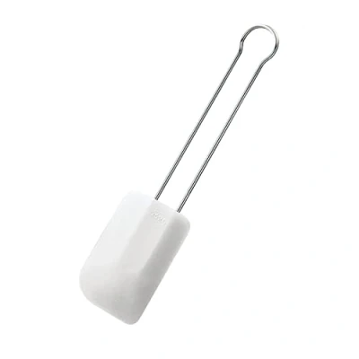 Imagen de RÖSLE Espátula de Masa, Rasqueta Masa como Ayuda para Hornear y Cocinar, Silicona Resistente, 32 cm, color blanca, Acero Inoxidable 18/10, 30 a +200 Grados Celsius, Apto Lavavajillas