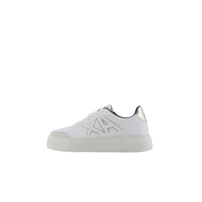 Imagen de Armani Exchange Kurt, Low Cut, Platform Sole, Colour Contrasts, Zapatillas Mujer, Op White Pale, 40.5 EU