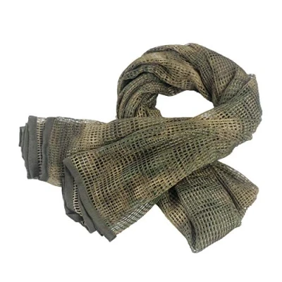 Imagen de XUE Bufanda Militar Táctica Red de Camuflaje Shemagh KeffIyeh para Hombre Mujer la Caza Airsoft Camuflarse 180cm x 90cm