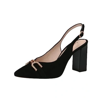 Imagen de CAPRICE 9 29600 20, Eslinga de bombas Mujer, Negro (Black Suede), 38.5 EU