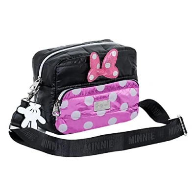 Imagen de Karactermania Minnie Mouse AIR Ibiscuit Padding Bandolera para niños, Talla: One Size, Black