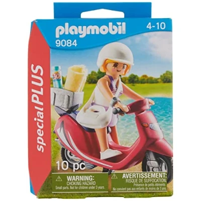 Imagen de PLAYMOBIL Especiales Plus Mujer con Scooter (9084)