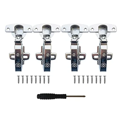 Imagen de Hettich Sensys 110 Totalmente Solapado Bisagras Automática con Amortiguadores Bisagra 9071205 Mecanismo de Suave Cierre Automático para Puerta Mueble Armario Cocina 4 pcs