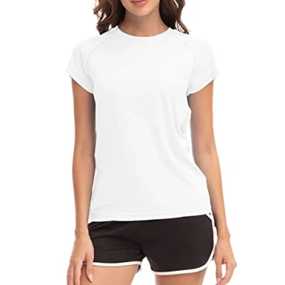 Imagen de MEETWEE Sudadera de Surf Femenina Rash Guard Ultravioleta Chaleco natación UPF 50 + Manga Corta