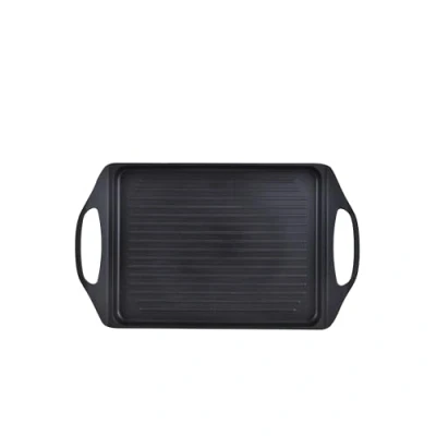 Imagen de San Ignacio Compact Placa Grill de 24 x 26cm Fabricada Aluminio Fundido Interior Whitford En Negro y Exterior Asador Resistente con Punto Inducción