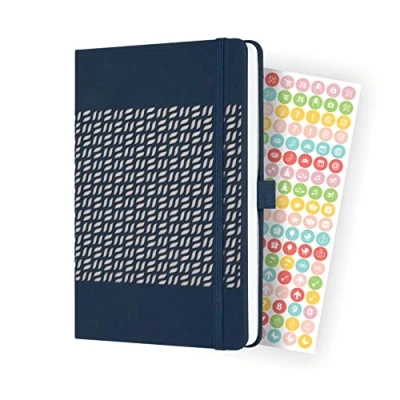 Imagen de SIGEL J3205 Agenda semanal Jolie 2023 aprox. A5 azul oscuro hardcover dos páginas = una semana 174 S.