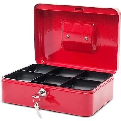 Imagen de MAUL Geldkassette, rot, Maße: (B)250 x (T)191 (H)90 mm