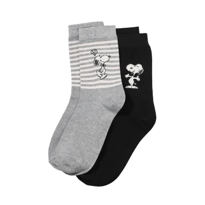 Imagen de Peanuts Snoopy 2ER SET Calcetines, Mujer, Talla: 35 38, Mehrfarbig