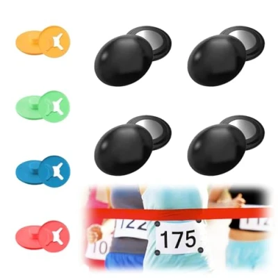 Imagen de Fijación de Números Inicio 8 Piezas Soporte para Número Magnética Uso Fijo Imanes Dorsales Running la del Carrera Accesorios Maratón