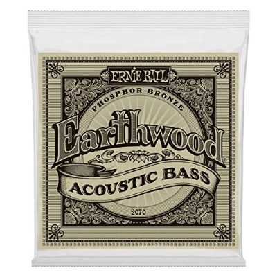 Imagen de Ernie Ball Earthwood P02070 Cuerdas para bajo acústico, bronce fosforado, calibre 45 95, versión original