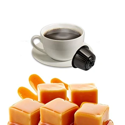 Imagen de 16 Cápsulas de Cappuccino Caramel Compatible Nescafe Dolce Gusto Bebida Soluble con Cafetera