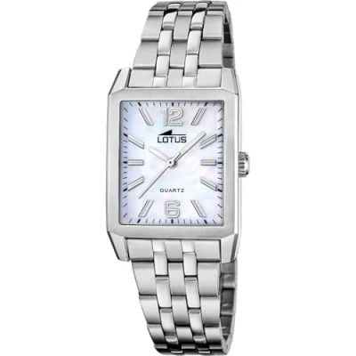 Imagen de LOTUS Reloj Mujer 18985/1 Square Series Caja de Acero Inoxidable 316l Plateado Correa