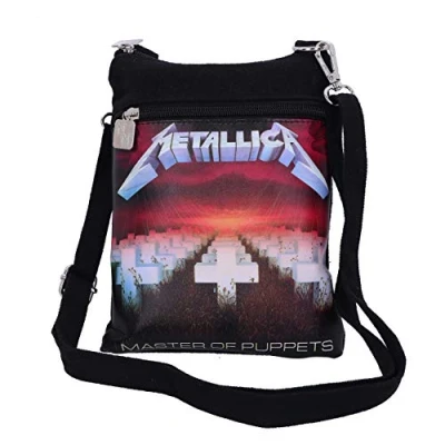 Imagen de Nemesis Now Bolsa de Hombro Oficial Metallica Master of Puppets, Negro, 23 cm