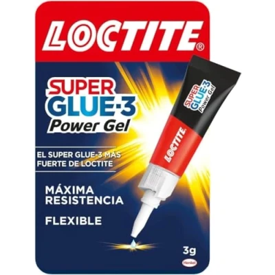 Imagen de Loctite Super Glue 3 Power Gel, gel adhesivo flexible y resistente, pegamento instantáneo para superficies verticales, transparente extrafuerte, 1x3 g