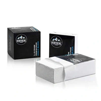 Imagen de VERTICAL FELLOWS Chalk Block Dermatest muy bueno Tiza de escalada ideal para en boulder, magnesia gimnasia, levantamiento pesas, deportes fuerza (112)