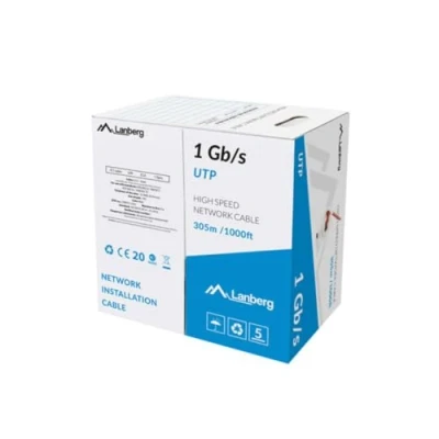 Imagen de Cable ethernet lan lanberg lcu6 10cc 0305 r 305 m