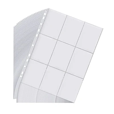 Imagen de Newpop 40 páginas fundas para cartas doble cara con 720 bolsillos, transparentes, protectores sobres 11 agujeros accesorios coleccionables Pokémon, baloncesto, fútbol tarjetas