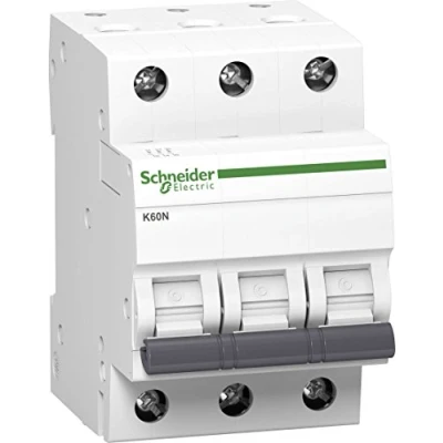 Imagen de Schneider A9K02325 Disyuntor K60N 3P, 25A, C característica, 6kA