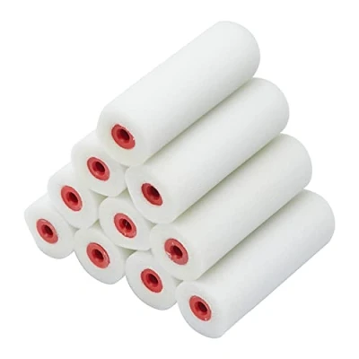 Imagen de Fit For The Job Paquete de 10 mini rodillos espuma 4 pulgadas para pintura bricolaje con pinturas brillantes y satinadas, &quot;100 mm