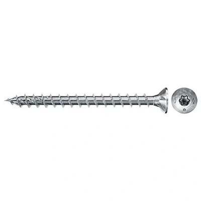 Imagen de FISCHER, tornillos FPF II, caja de para madera rosca total 4x35, cincados; 200 uds