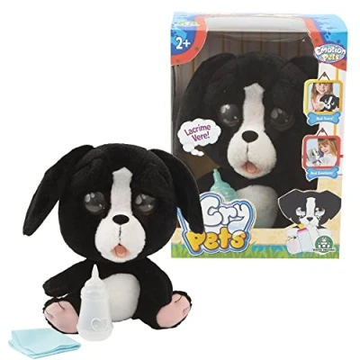 Imagen de Giochi Preziosi Cry Pets Peluche con Funciones, Color Negro