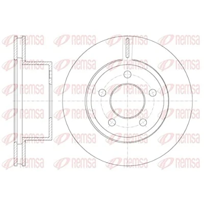 Imagen de REMSA 6886.10 Disco de freno Eje delantero 280, 280 24 5 ventilado JEEP: Grand Cherokee 2, I, II