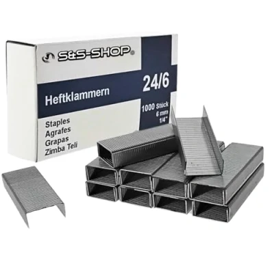 Imagen de 1000 grapas grapadora 24/6 Standard galvanizado//grapadora de