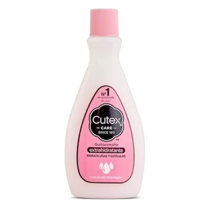 Imagen de Cutex Quitaesmalte Hidratante de Uñas, con Acetona, Glicerina, Aceites Minerales y Vitamina E, Elimina el Esmalte, Limpia, Hidrata Fortalece las Uñas Cutículas 200 ml