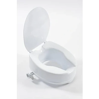 Imagen de NRS Healthcare Linton Asiento para inodoro con tapa (150 mm), color blanco
