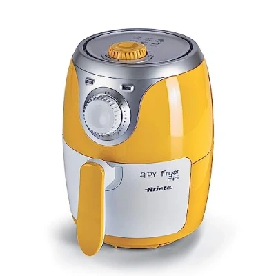 Imagen de Ariete 4615 Mini freidora saludable Airy, sin aceite, temporizador,1000 W, amarillo y blanco