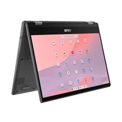 Imagen de ASUS Chromebook CM14 Flip CL1402FM2A EC0202 Ordenador Portátil 14&quot; Full HD (MediaTek Kompanio 520, 4GB RAM, 64GB eMMC, Arm Mali G52 MC2, ChromeOS) Gris Gravidad Teclado QWERTY español