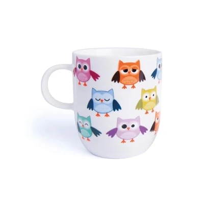 Imagen de Excelsa Taza de diseño Animales, 400 ml, Porcelana, Blanco
