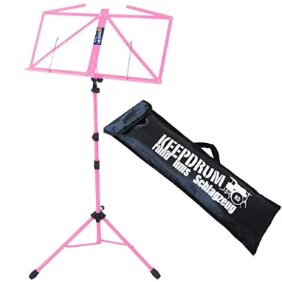 Imagen de Keepdrum Mus3 PK música soporte con bolsa rosa