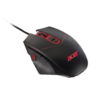 Imagen de Acer Nitro Gaming Mouse Ratón (4200 DPI, USB, Iluminación LED, 8 Botones, 12,1 x 8,3 3,9 CM, 146 g) Negro y Rojo