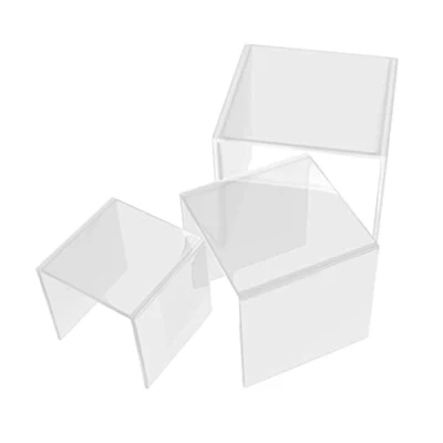 Imagen de Danieli Store Kit de 3 Expositores Metacrilato para Colecciones. Expositor Acrílico Transparente Hostelería y Banquetes. Ideal como Soporte Exhibición Figuras Colecciones