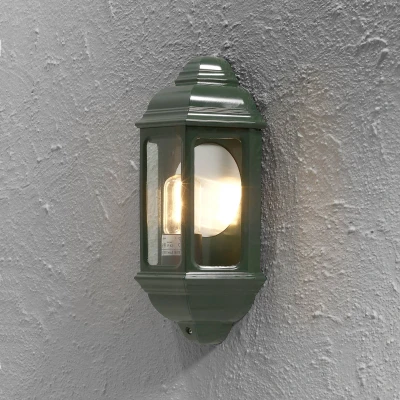 Imagen de Konstsmide Firenze 7011 600 Farol de Pared (18 x 10 36 cm, 100 W, IP43, Aluminio Lacado), Color Verde