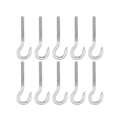 Imagen de Yasorn Tornillos de gancho acero inoxidable M4 para colgar, paquete 10