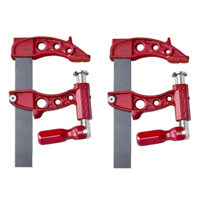 Imagen de Piher Maxipress F Juego de 2 abrazaderas alto rendimiento, fuerza sujeción 1000 kg, rosca protegida, ideal para soldar (20 cm)