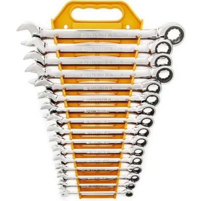 Imagen de GearWrench 9416 Llave de 72 Dientes 12 Pt. Juego Llaves Combinadas Trinquete, 16 Pzs
