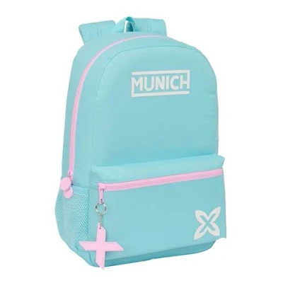 Imagen de Safta MUNICH HEAVEN Mochila Escolar Infantil, Ideal para Niños de Diferentes Edades, Cómoda y Versátil, Calidad Resistencia, 30x14x46 cm, Color Celeste