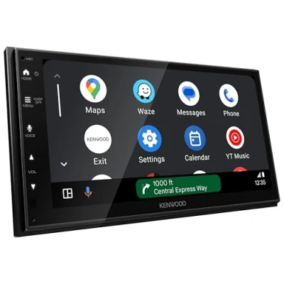 Imagen de KENWOOD DMX5023DABS 17,3 cm WSVGA (1024 x 600 px) Moniceiver con Dab+/FM, CarPlay, Android Auto, Apple &amp; Android, USB Mirroring, Bluetooth, Panel táctil Capacitivo, DSP, 4 50 W, 3 Pre out 2,5 V