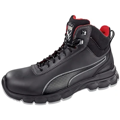 Imagen de Puma 630101 202 41 Pioneer Mid S3 ESD SRC Zapatillas de seguridad (talla 41), color negro