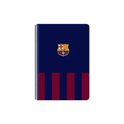 Imagen de Safta F.C. BARCELONA Cuaderno, Libreta Folio 80 hojas Tapas Duras 1Diseño, Ideal para Niños de Diferentes Edades, Cómodo y Versátil, Calidad Resistencia, 21.5x1x31 cm, Color Azul marino/granate