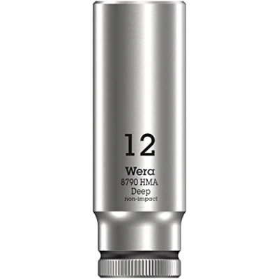 Imagen de WERA 05004509001 8790 HMA Deep 12,0 Llave de vaso larga con arrastre 1/4&quot;