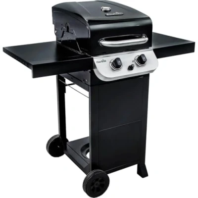 Imagen de Char Broil Convective Serie 210B: barbacoa de gas cuatro quemadores, acabado en negro.